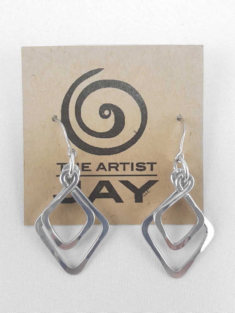 Double Diamond Earrings