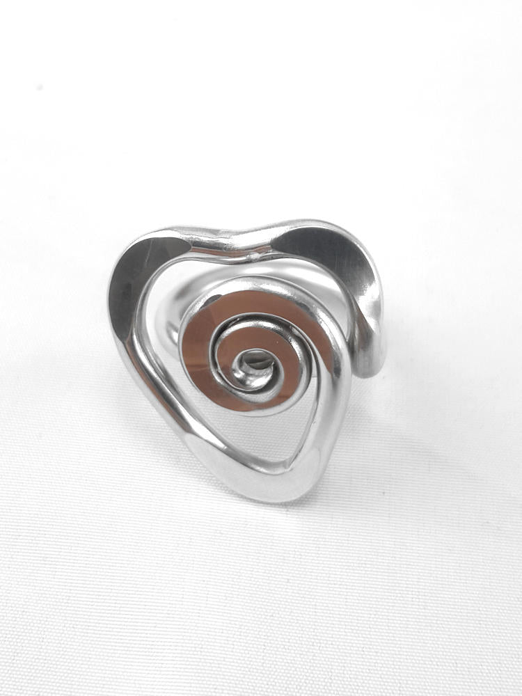 Swirl Heart Ring