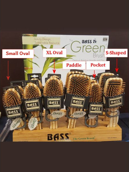 Bass Small Oval Bamboo Brush