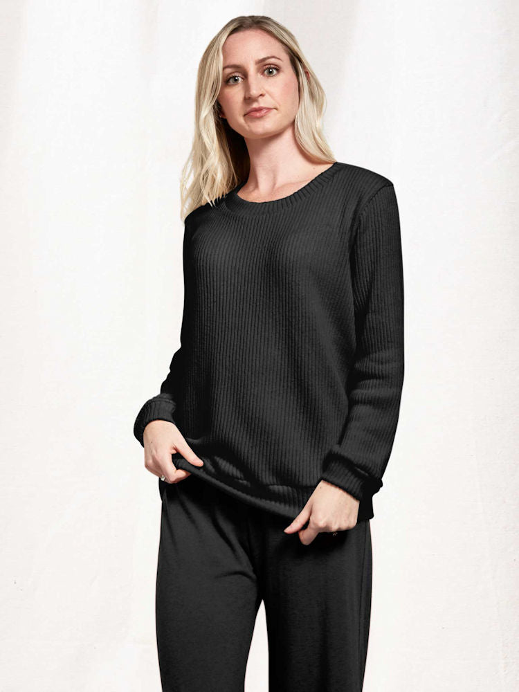 Boyfriend Rib Sweater