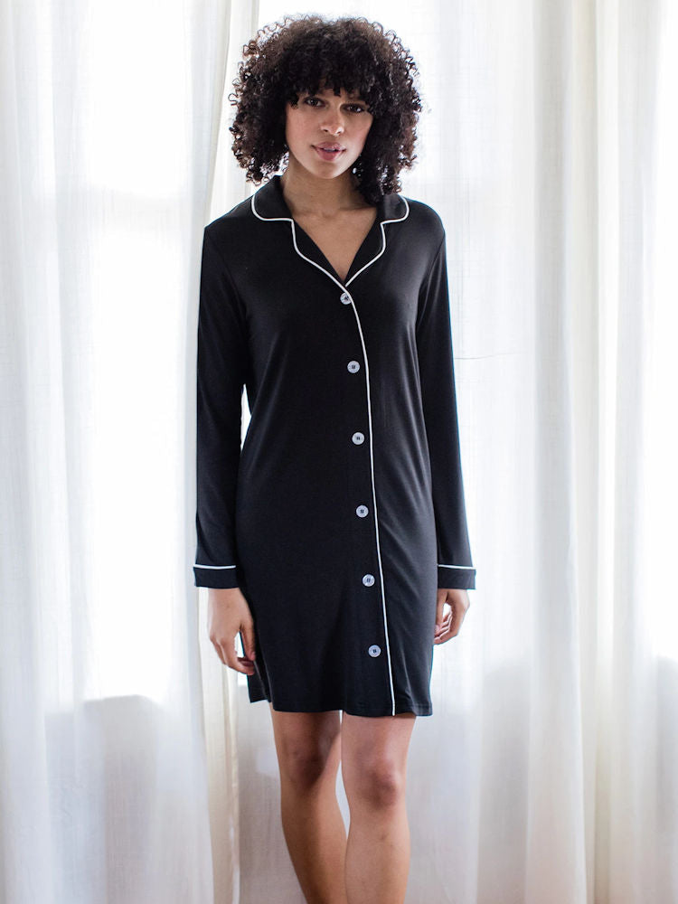 Amber Button Front Nightshirt