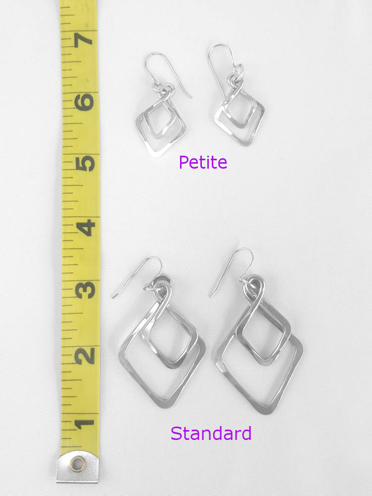 Double Diamond Earrings