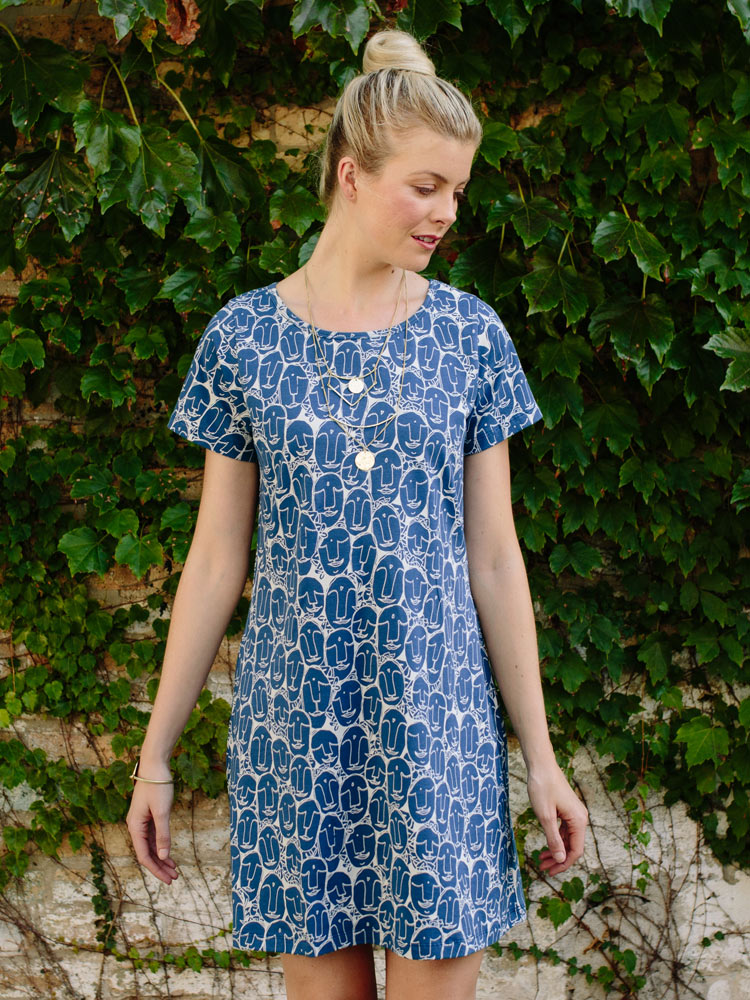 Hudson Shirtdress Faces