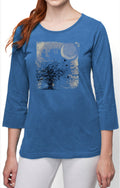 Tree and Moon Women's Tee - Size S