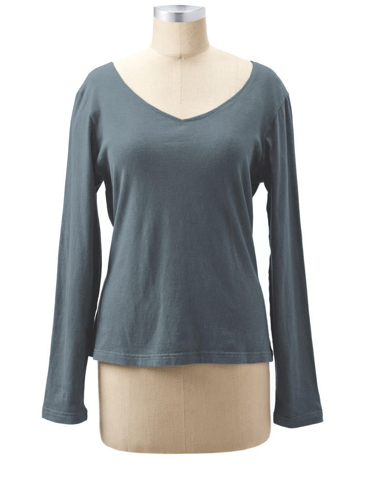 V-Neck Long Sleeve
