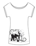 Suzie Hemp Slub Elephant Tee - Size XS