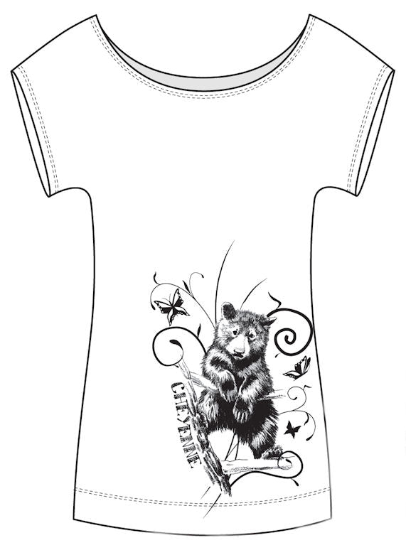 Cheyenne Hemp Slub Bear Tee