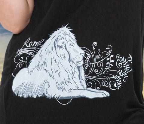 Romeo Hemp Slub Lion Tee - Size XS