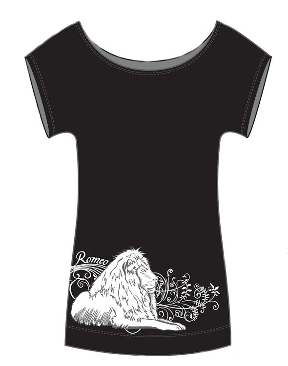 Romeo Hemp Slub Lion Tee - Size XS