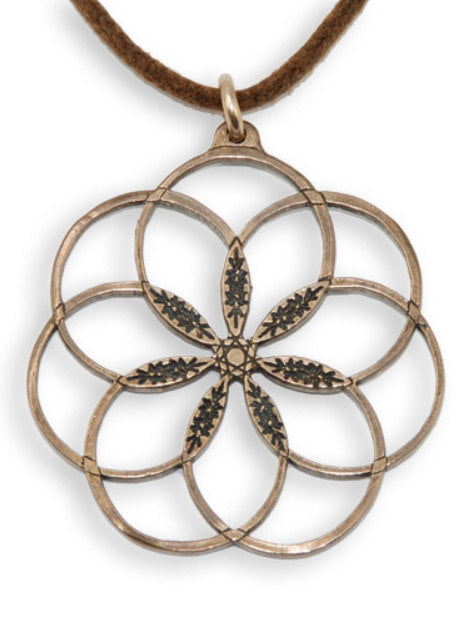 7 Rings Peace Bronze Necklace