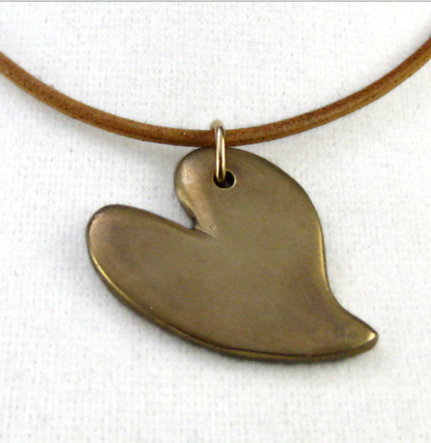 Love Bird Peace Bronze Necklace
