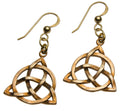 Triquetra Peace Bronze Earrings