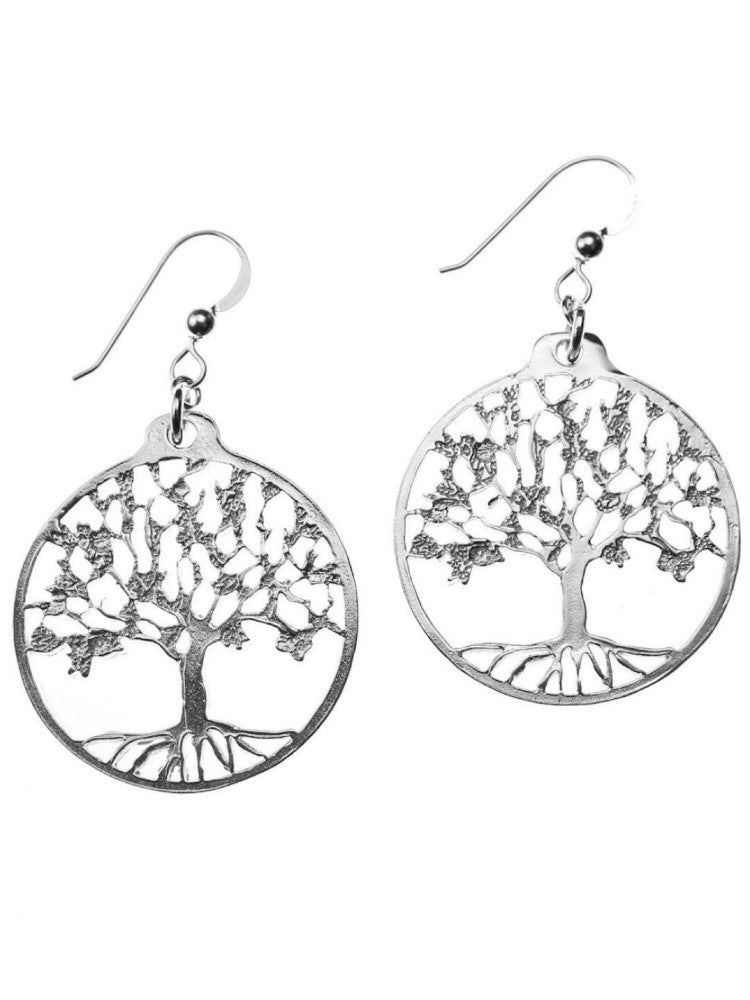 Silver Tree of Life Earrings
