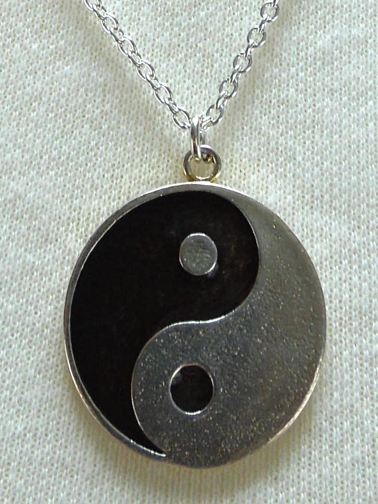 Yin Yang Peace Bronze Necklace