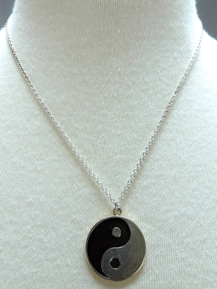 Yin Yang Peace Bronze Necklace