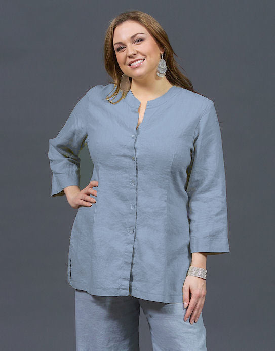 Mandarin Tunic - Plus Sizes