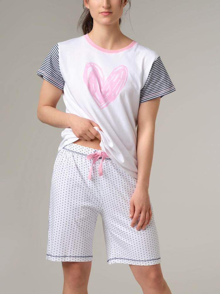 All My Heart Short Sleeve PJ Top