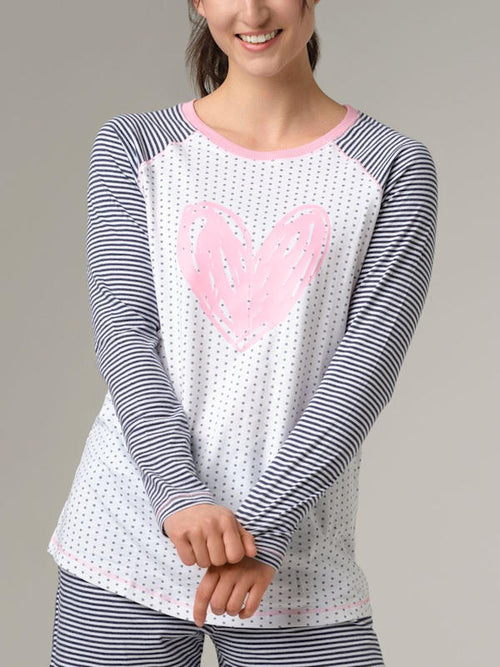 All My Heart Long Sleeve PJ Top