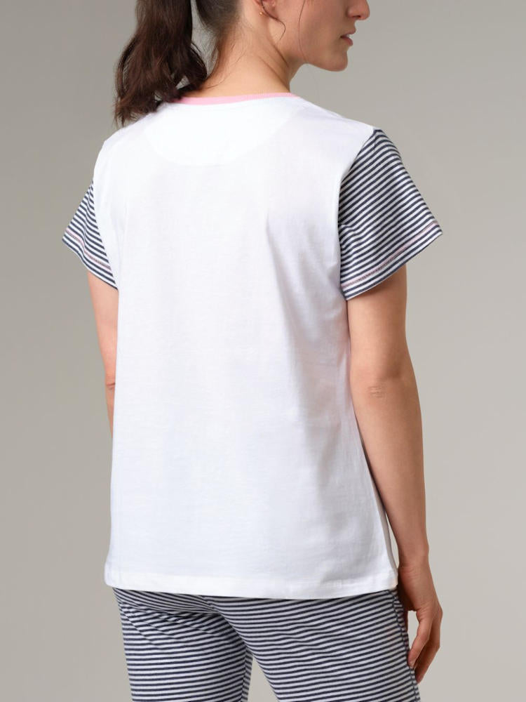 All My Heart Short Sleeve PJ Top