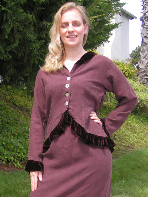 Velvet Ruffle Jacket