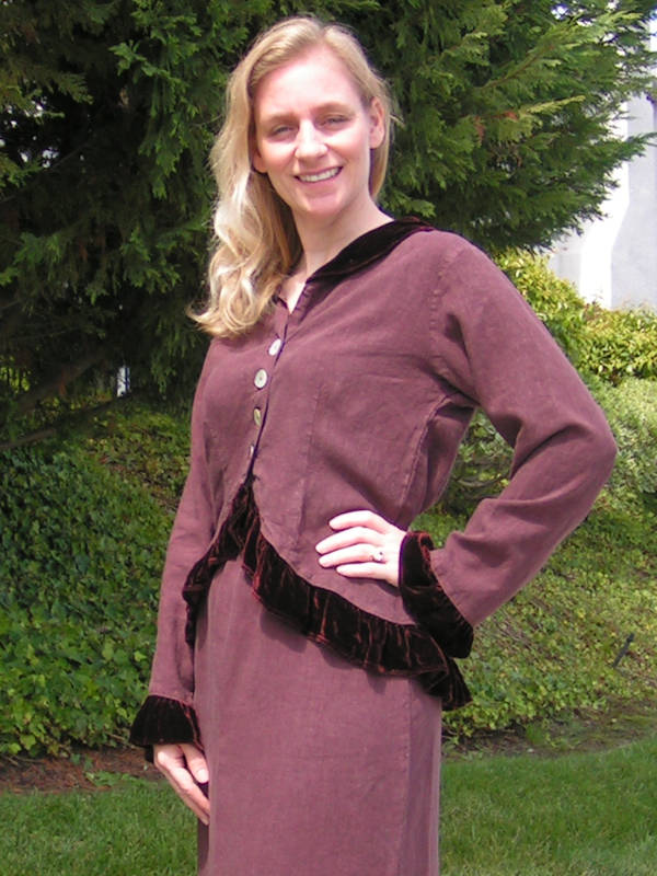 Velvet Ruffle Jacket
