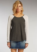 Netted Raglan Pullover - Size L