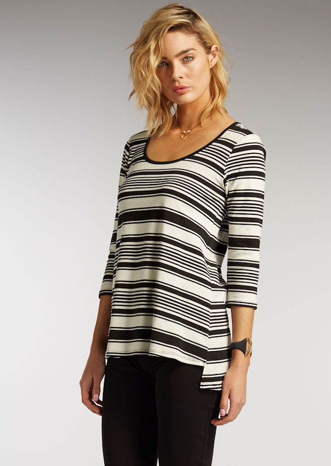 Luxe Striped Scoop - Size M