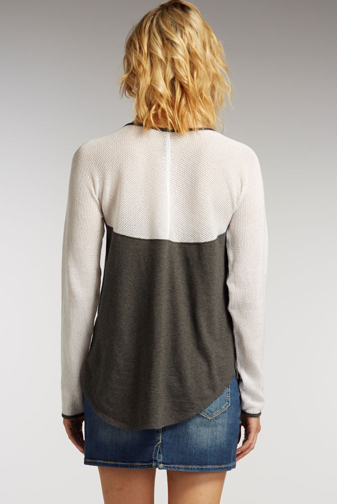Netted Raglan Pullover - Size L