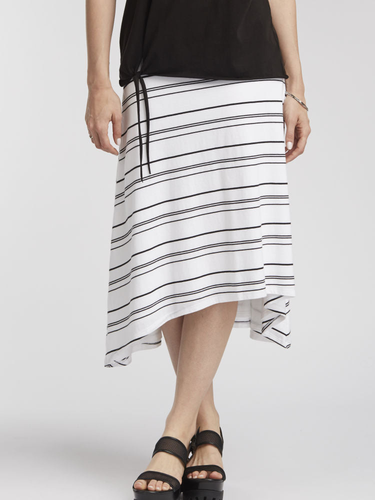 A-line Stripe Skirt - Size M