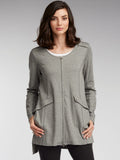 Collarless Cargo Jacket
