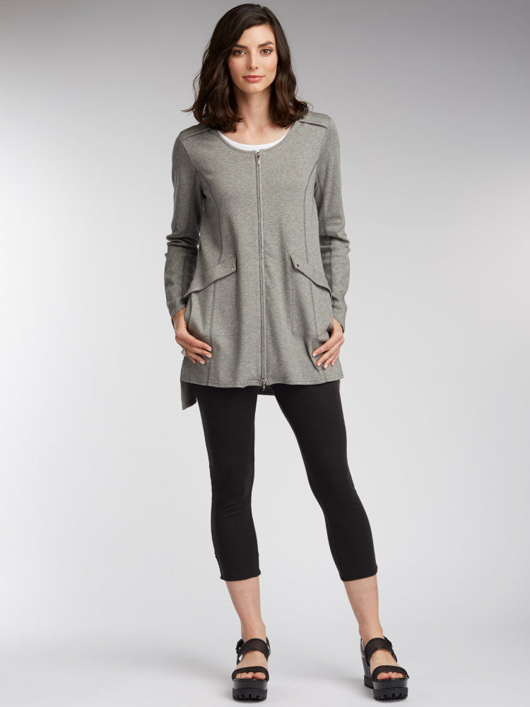 Collarless Cargo Jacket