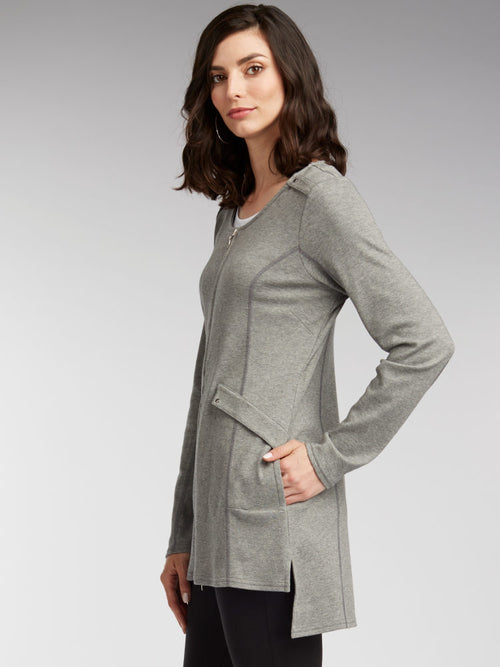 Collarless Cargo Jacket