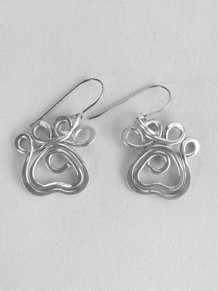 Paw Print Earrings
