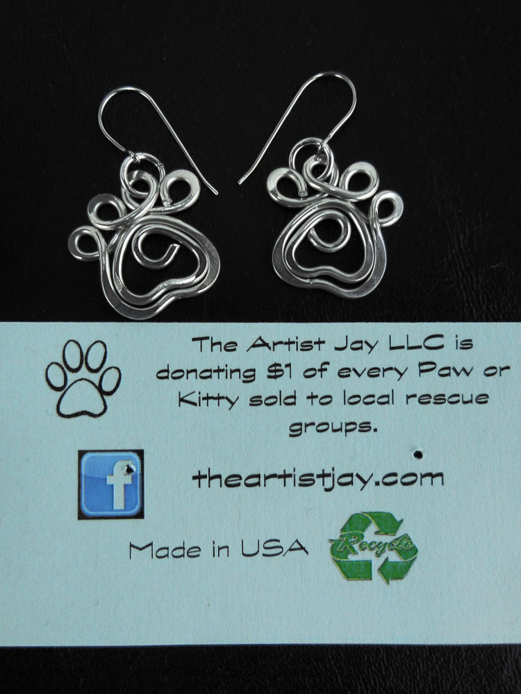 Paw Print Earrings