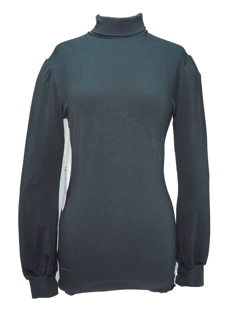 Keyhole Back Turtleneck