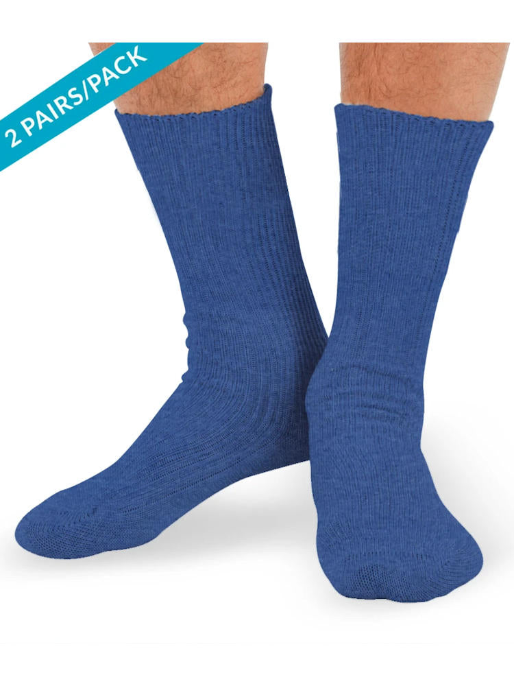 Lightweight Latex-Free Cotton Socks (2-Pack) - Size XL