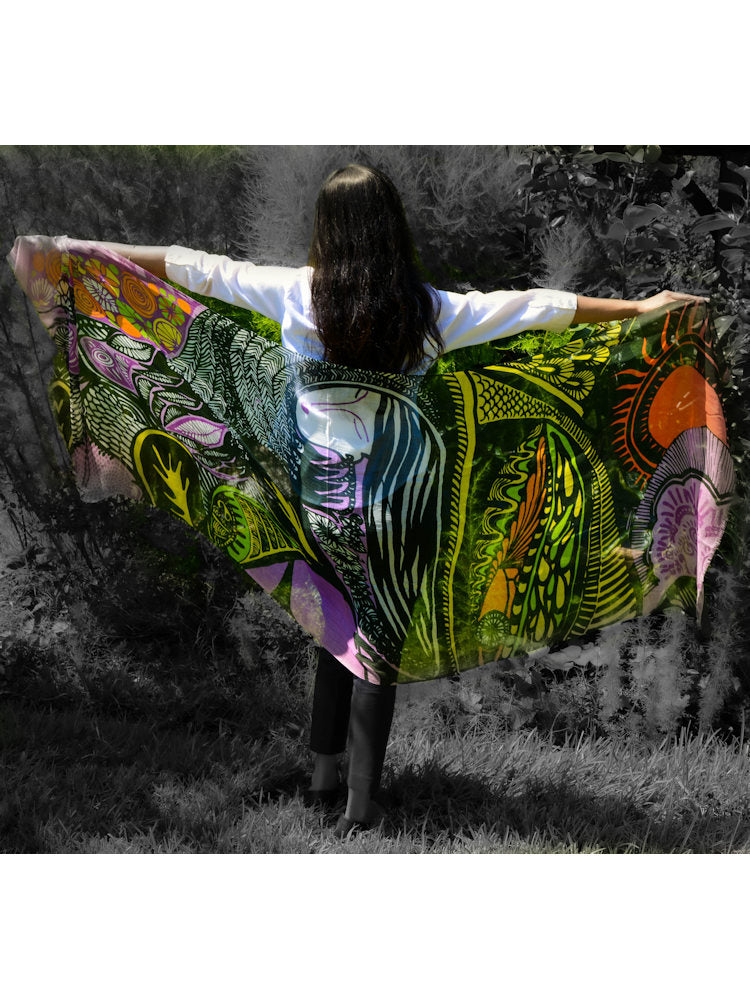Artistic Scarf - Into Her Eyes