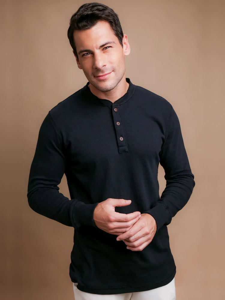 Organic Long Sleeve Henley