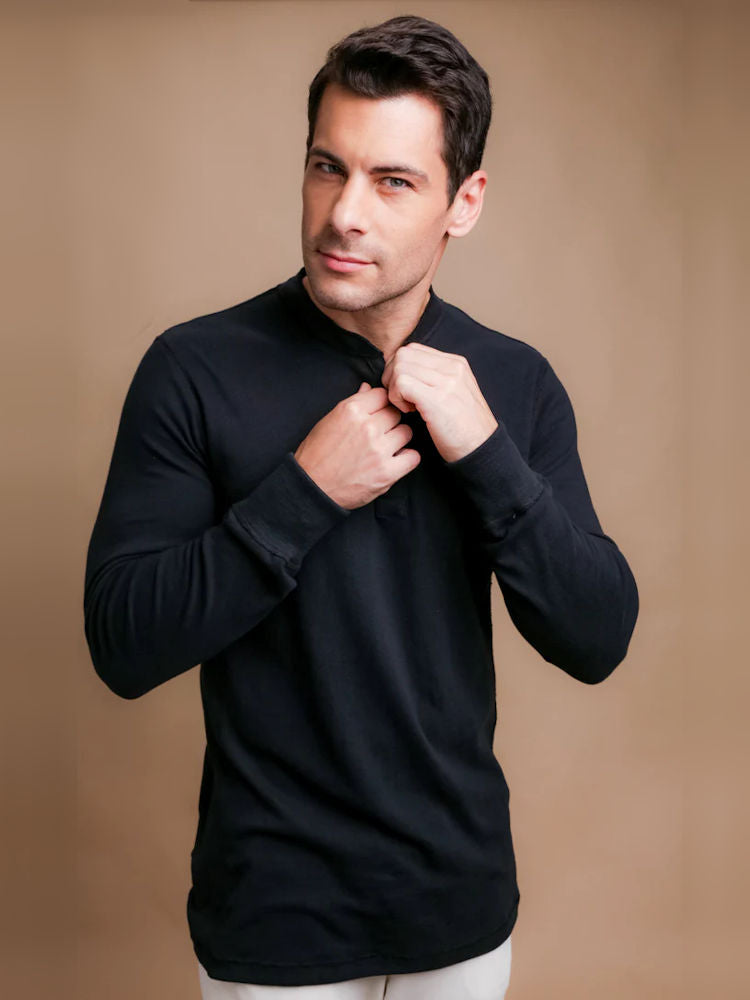 Organic Long Sleeve Henley