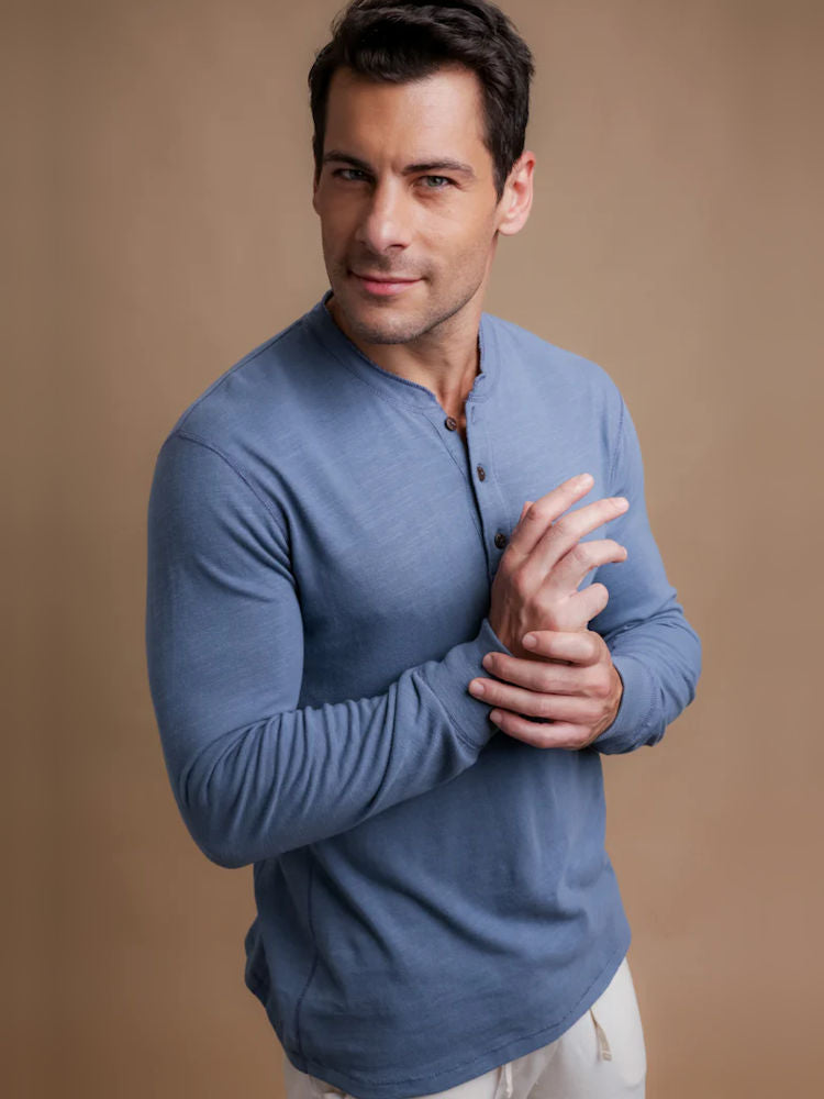 Organic Long Sleeve Henley