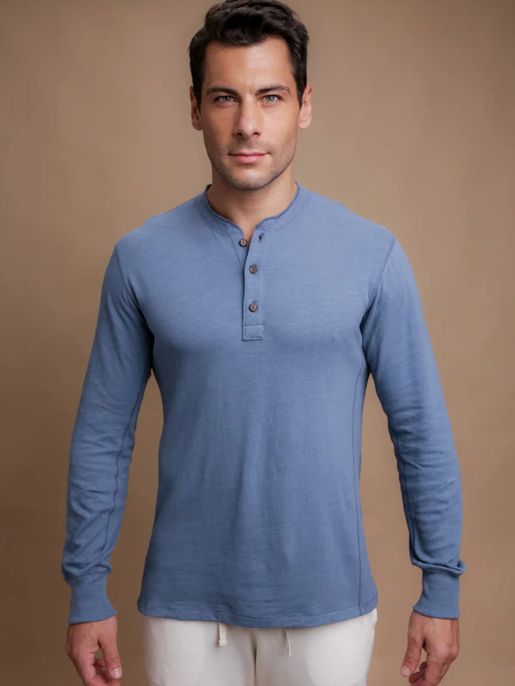 Organic Long Sleeve Henley