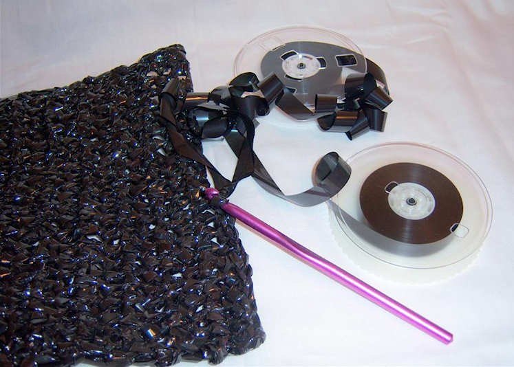 Upcycled VHS Elizabeth Handbag