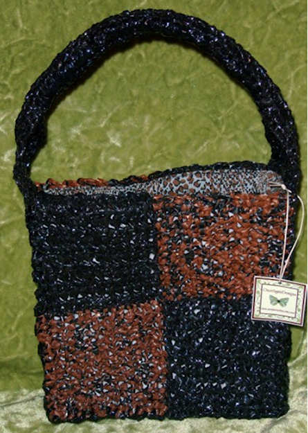 Upcycled Media Patchwork Tote