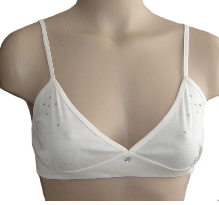 Jeweled Organic Triangle Bra