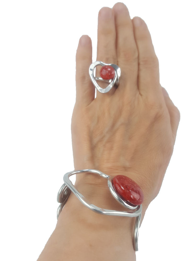 Open Heart Cuff Bracelet
