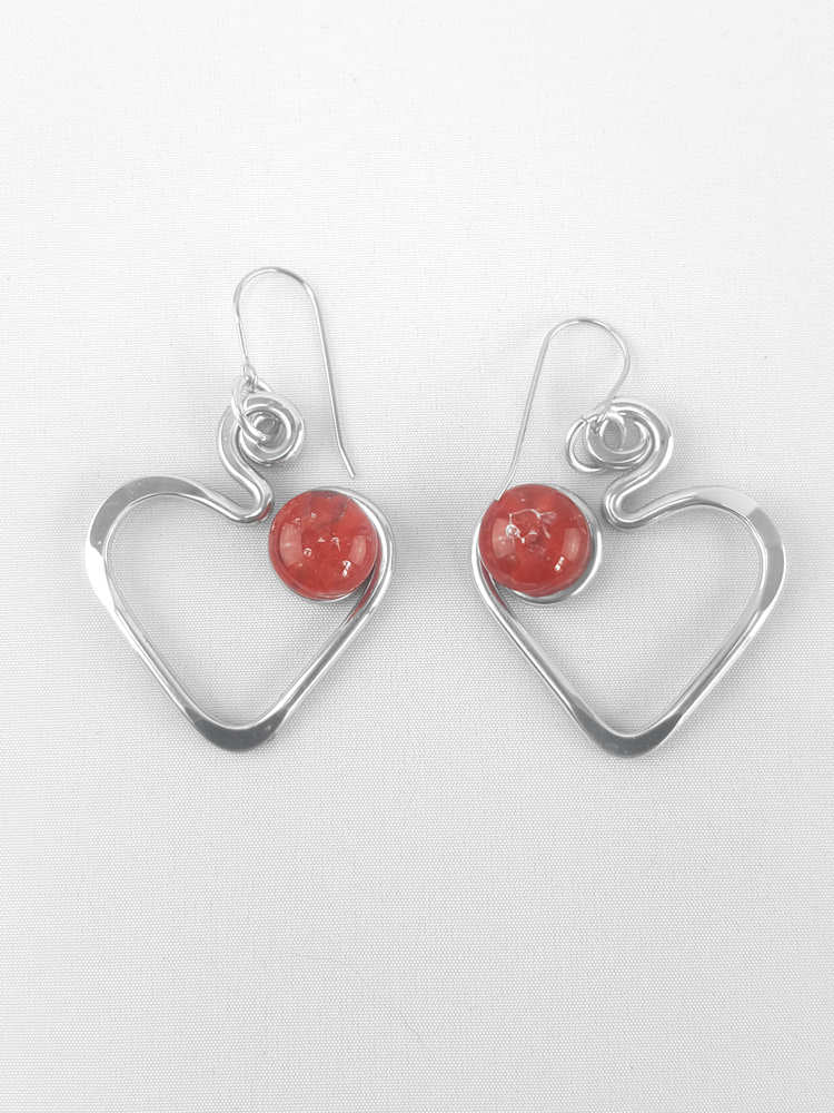Open Heart Earrings
