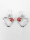 Open Heart Earrings