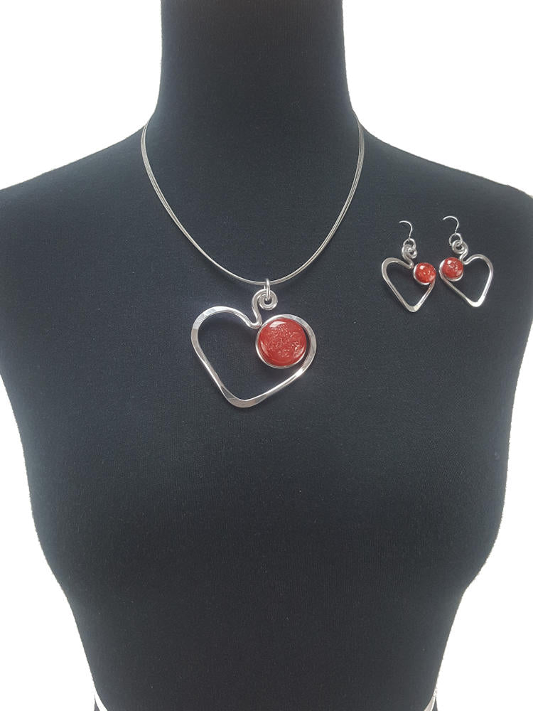 Open Heart Earrings