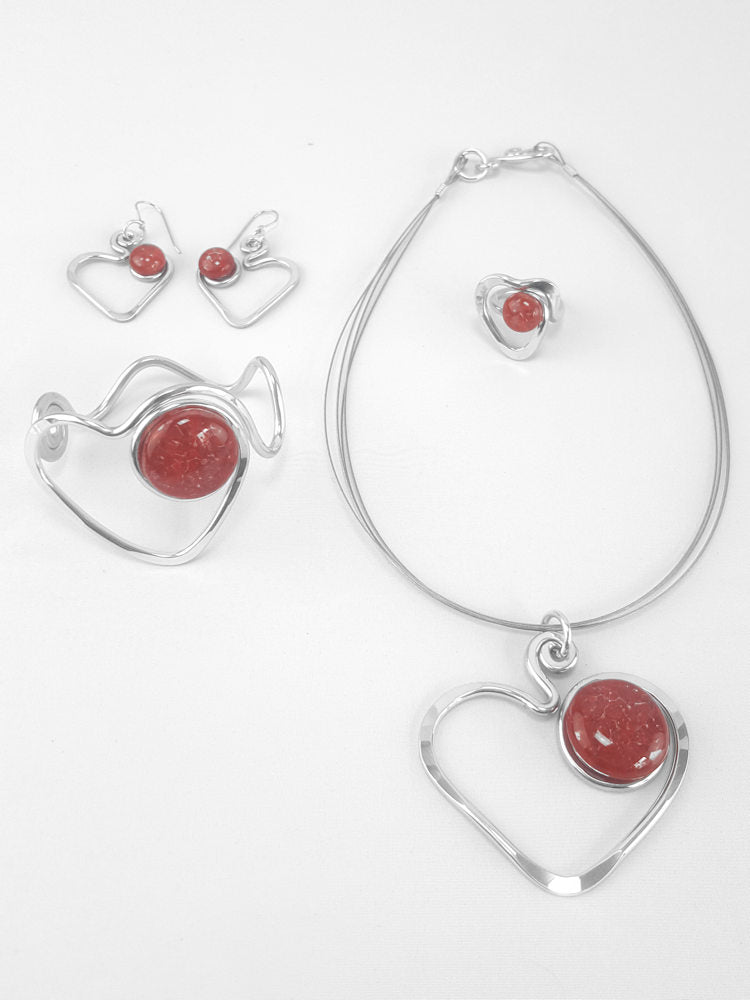 Open Heart Earrings