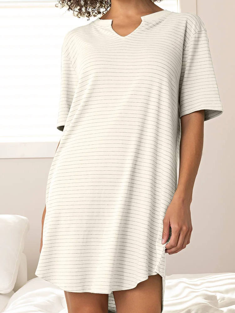 Organic Striped Nightshirt